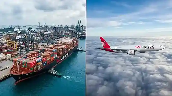 Analisis perbandingan layanan ekspedisi kargo laut dan udara oleh SolLogistik untuk distribusi perusahaan.